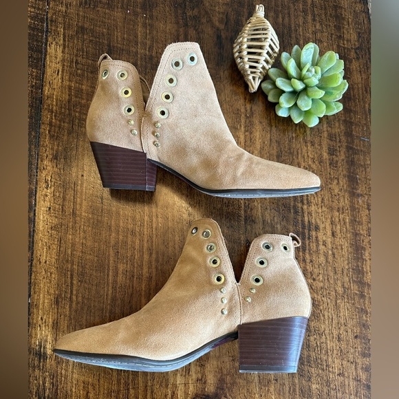 Sam Edelman | “Rubin Grommet” Ankle Boots, Western Boho Suede, Size 8.5 - Picture 4 of 8